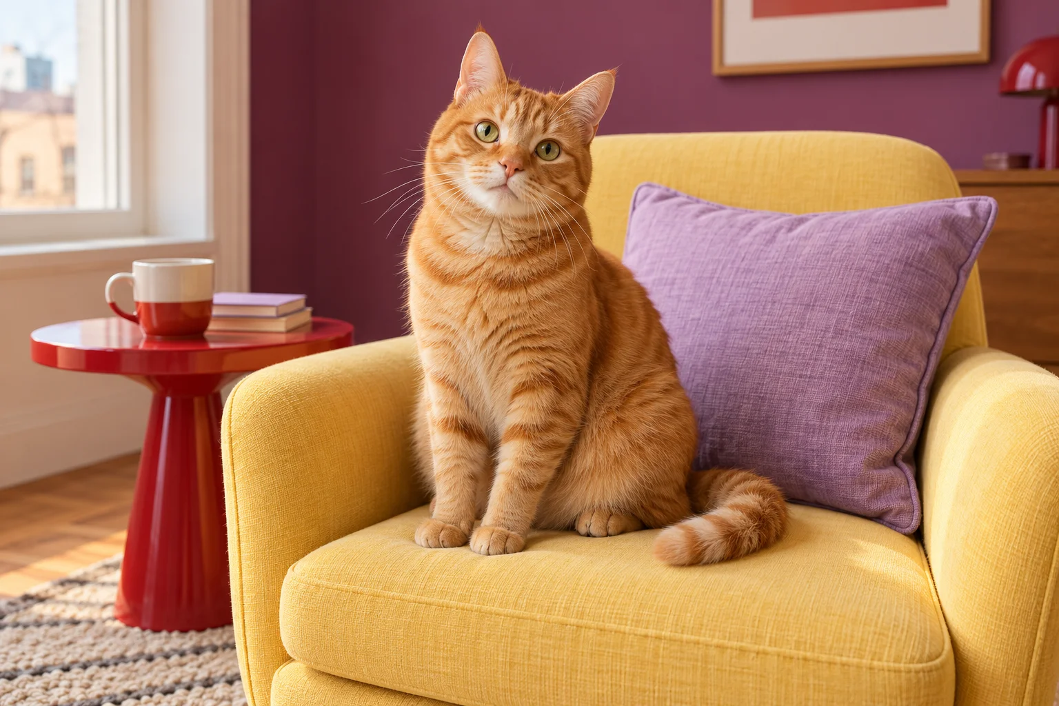 Editorial portrait of a cat